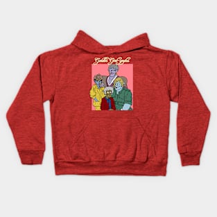 Golden girl-goyles Kids Hoodie